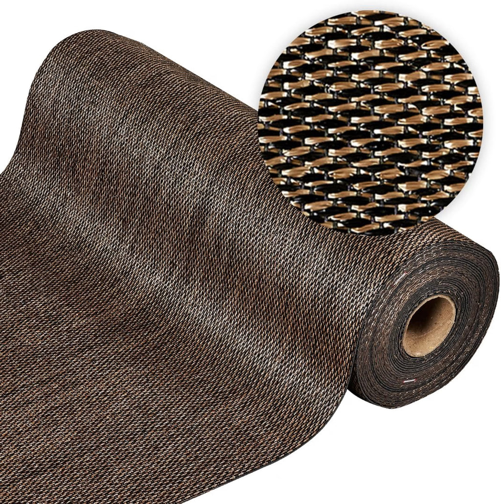 2026 Alfombra vinílica Premium de tejido trenzado de alta gama Marrón 200x290 cm