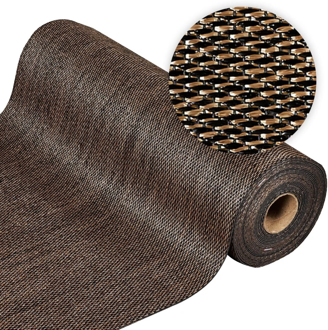 2026 Alfombra vinílica Premium de tejido trenzado de alta gama Marrón 200x290 cm