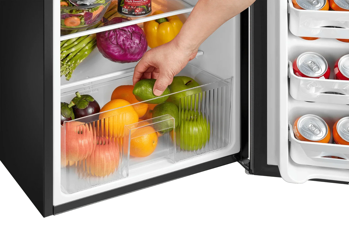 2026 NewArctic King 3.2 Cu ft Two Door Mini Fridge with Freezer, Stainless Steel, E-Star, ARM32D5ASL