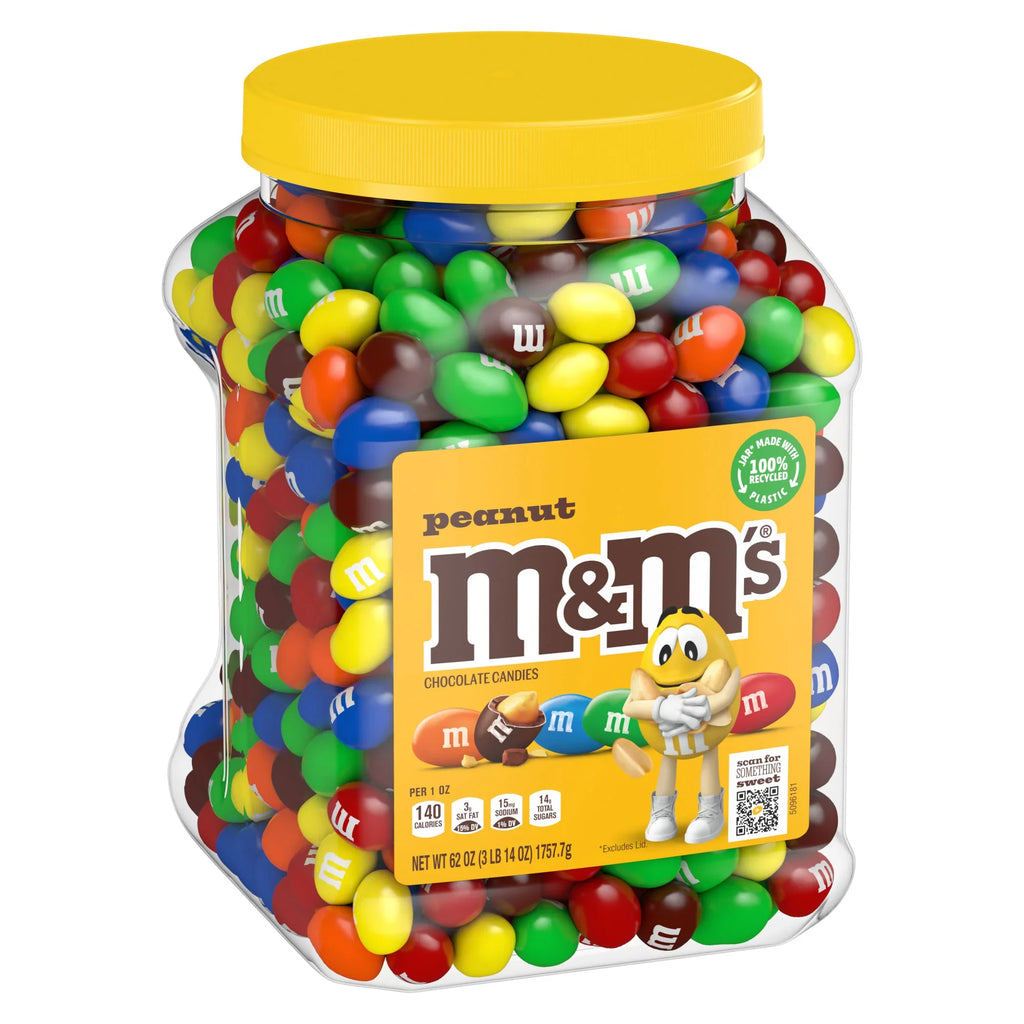 2026 NewM&M's Chocolate Candy, Peanut, 62 oz Jar