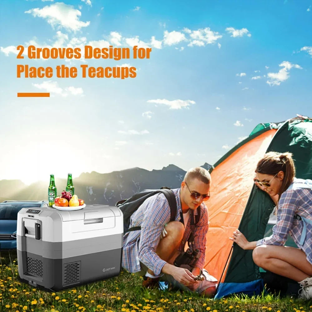2026 NewAimee Lii 58 Quart Portable Electric Camping Car Cooler, Travel Cooler, Outdoor Picnic Camping Equipment for Camping Hiking Traveling