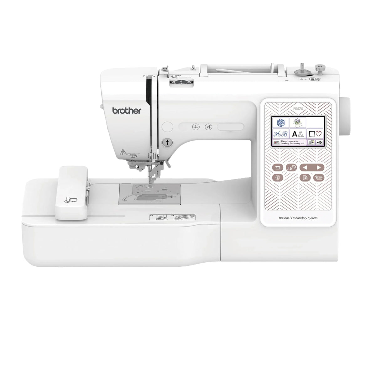 2026 NewBrother PE570 Embroidery Machine with 135 Built-in Designs, Wireless Connectivity, and Artspira App Integration