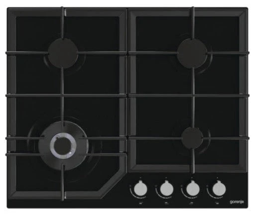 2026 ELECTROLUX EGG6407K Placa de gas 59 x 51 cm, 4 quemadores, rejilla de hierro fundido, negra
