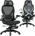 2026 ELABEST X100 Silla de Oficina Ergonómica de Malla con Reposapiés Retráctil
