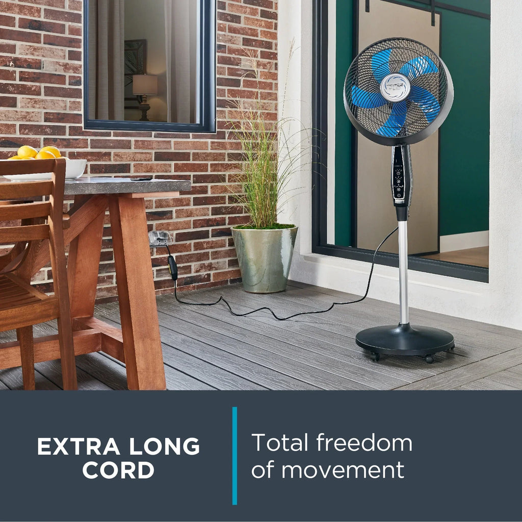 2026 NewRowenta Turbo Silence Standing Floor Fan with Remote, 53 Inch, Portable, 5 Speeds, VU5670