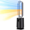 2026 New35″ Space Heater Bladeless Tower Fan. Heater & Cooling Fan with Remote Control.Black