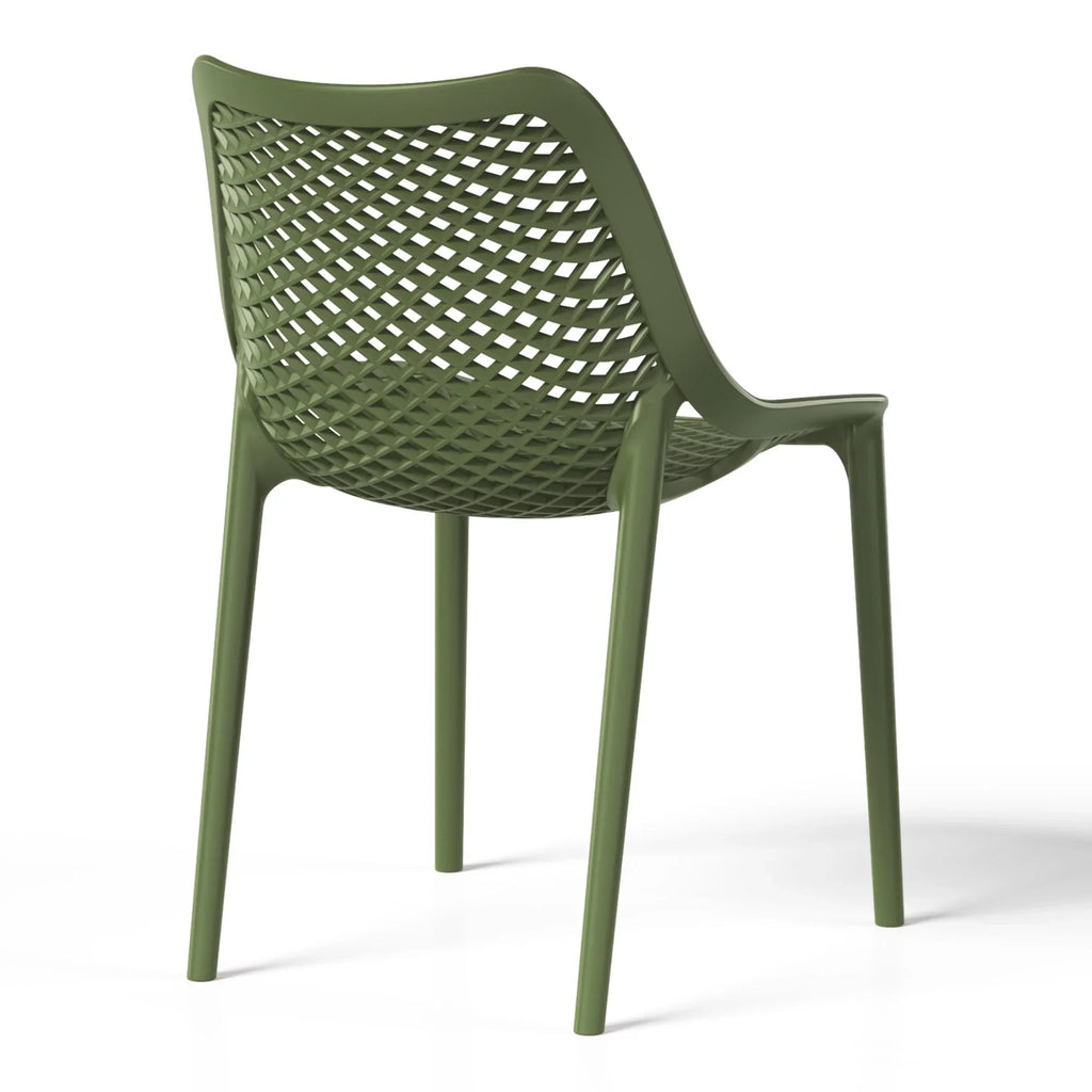 2026 NewWestinTrends Playa 3-Piece Outdoor Resin Patio Bistro Set with Stackable Patio Dining Side Chairs, Olive Green