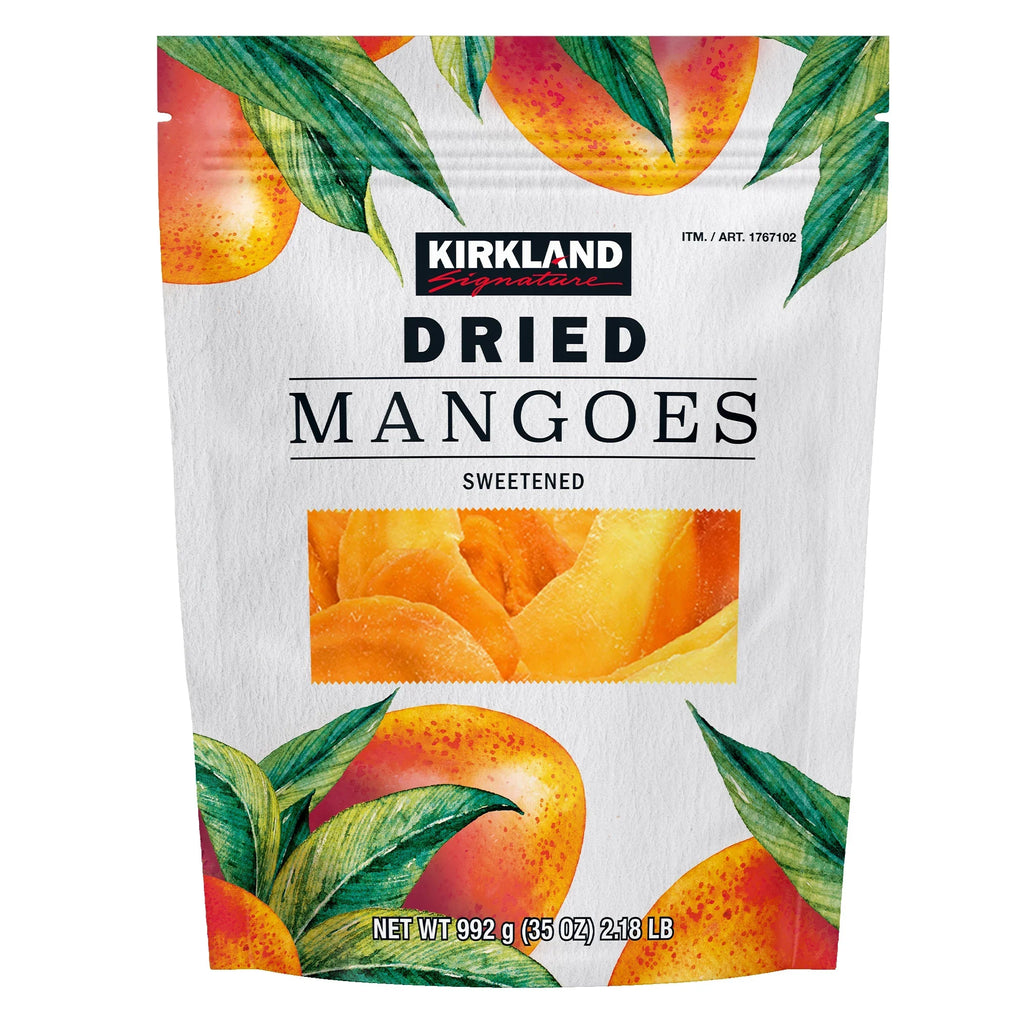 2026 NewKirkland Signature Dried Mangoes, Sweetened, 35 oz