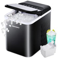 2026 NewEUHOMY 35lbs/24H Nugget Ice Maker Countertop, Pebble Ice Maker Machine with Auto-Cleaning, Black
