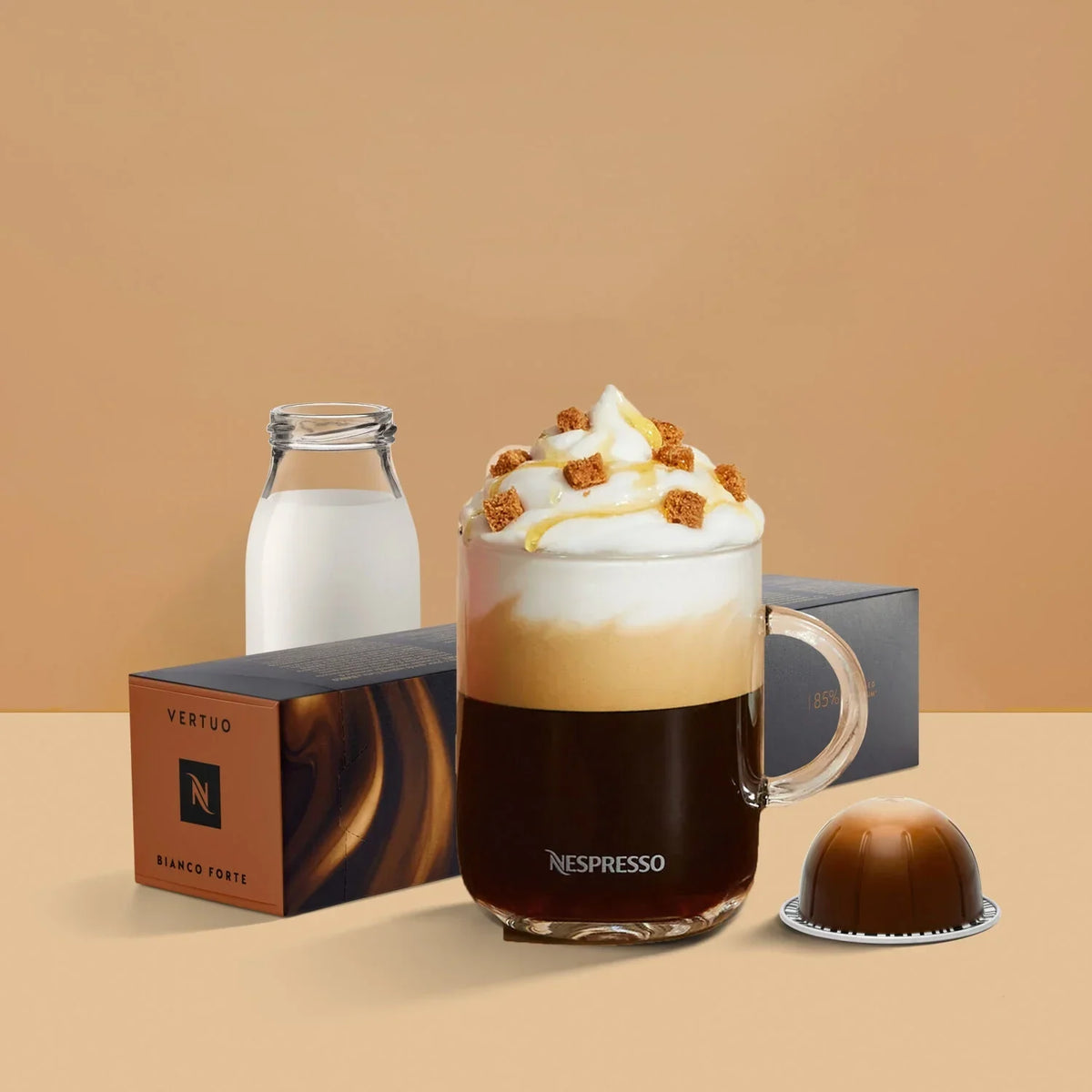 2026 NewNespresso New Vertuo Plus Coffee and Espresso Machine by De'Longhi with Aerocinno, Gray, Single-Serve Brewers