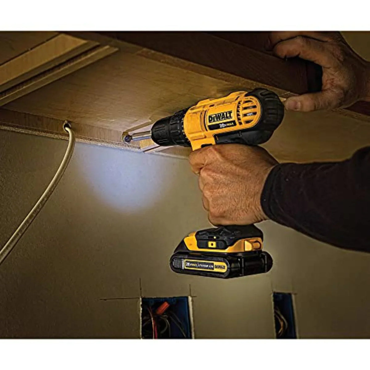 2026 NewDEWALT 20V Max Cordless Drill/Driver Kit, Compact, 1/2-Inch (DCD771C2), Yellow