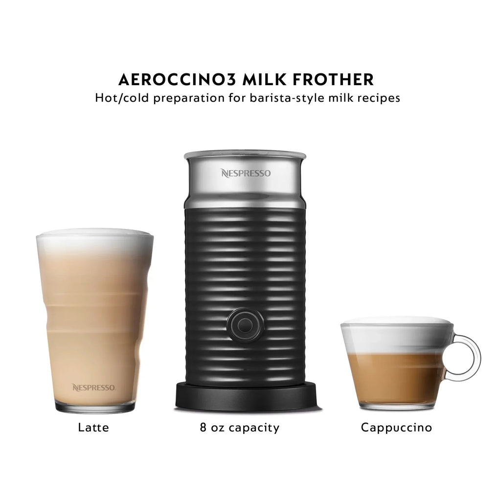 2026 NewNespresso New Vertuo Plus Coffee and Espresso Machine by De'Longhi with Aerocinno, Gray, Single-Serve Brewers