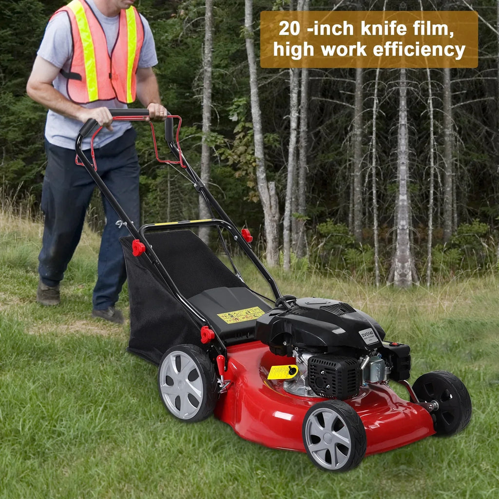 2026 NewLawn Mower, Self Propelled Lawn Mower, 141cc Gas Engine Lawn Mower, Push Lawn Mower with 50L Grass Tank, Big Wheels