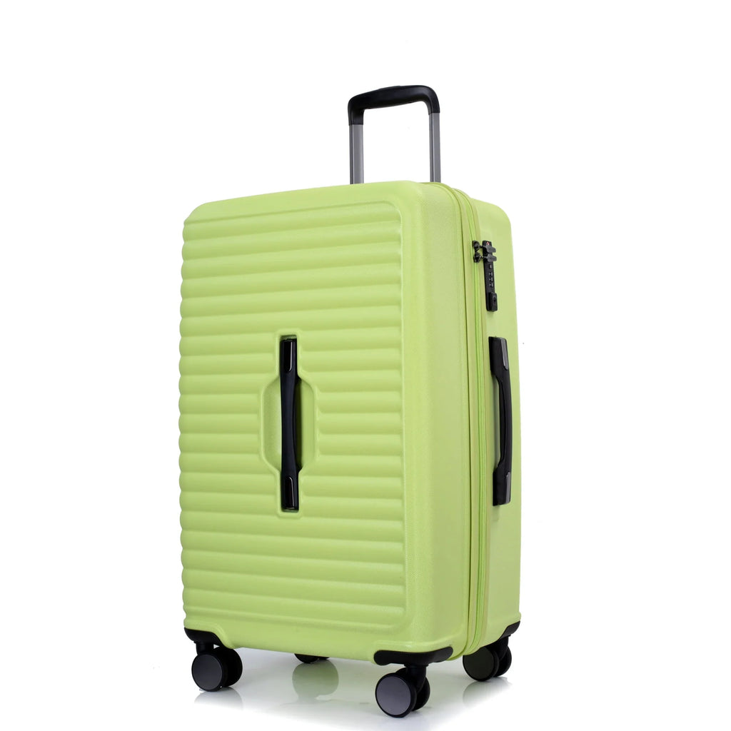 2026 NewPAPROOS 3-Piece Luggage Set (20''/24''/28''), Hardshell Lightweight Suitcase with USB Port and Side Hooks, Travel Luggage with TSA-Lock, Hardside Rolling Luggage for School, Travel, Pink