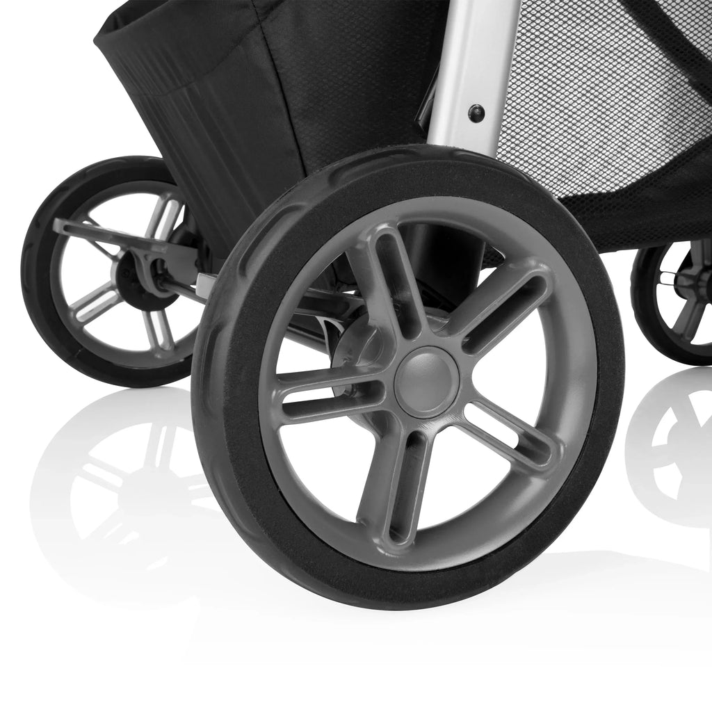 2026 NewEvenflo Omni Plus Modular Travel System with LiteMax Sport Infant Car Seat, Mylar Gray, Unisex