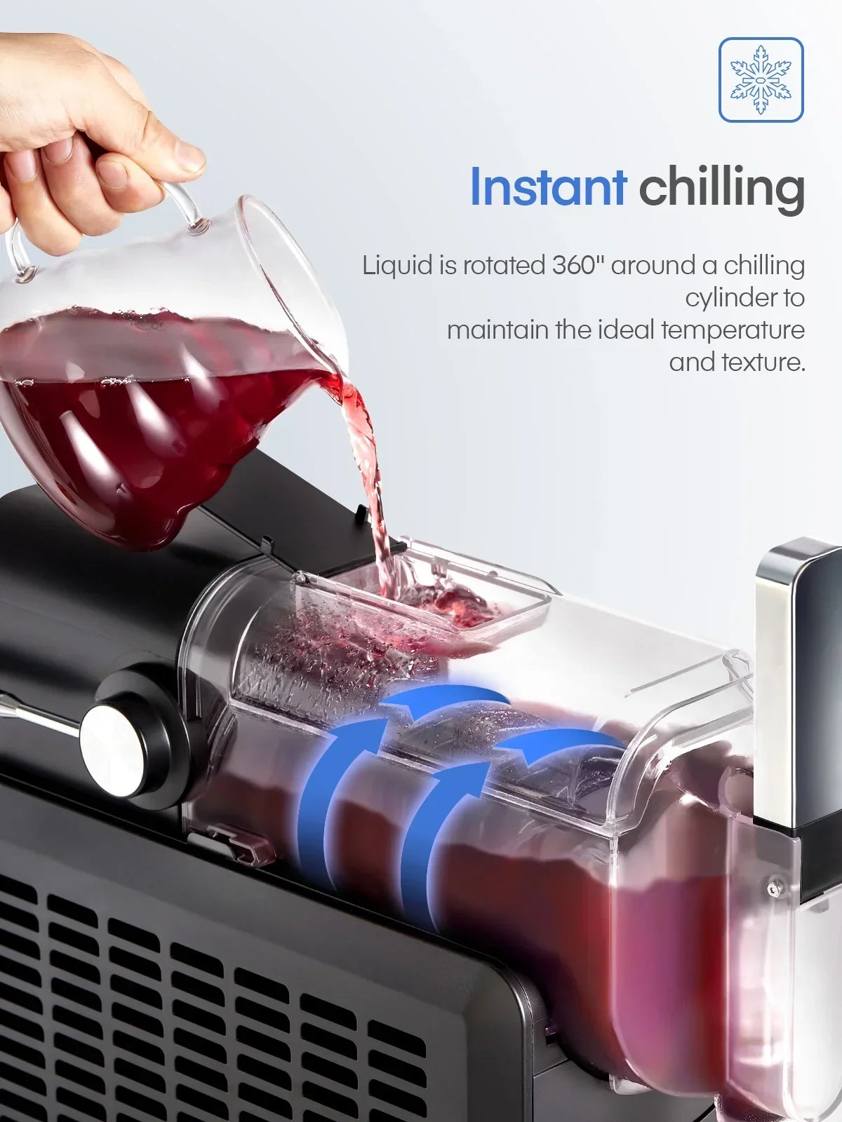 2026 New5-in-1 Slushie Machine, No Ice Needed, 15 Min Slushy Machine for Home with Self-Cleaning, Professional Frozen Drink Maker, 5 Preset Programs, Frozen Margaritas, Frapp"s, Milkshakes, and More, FOHERE