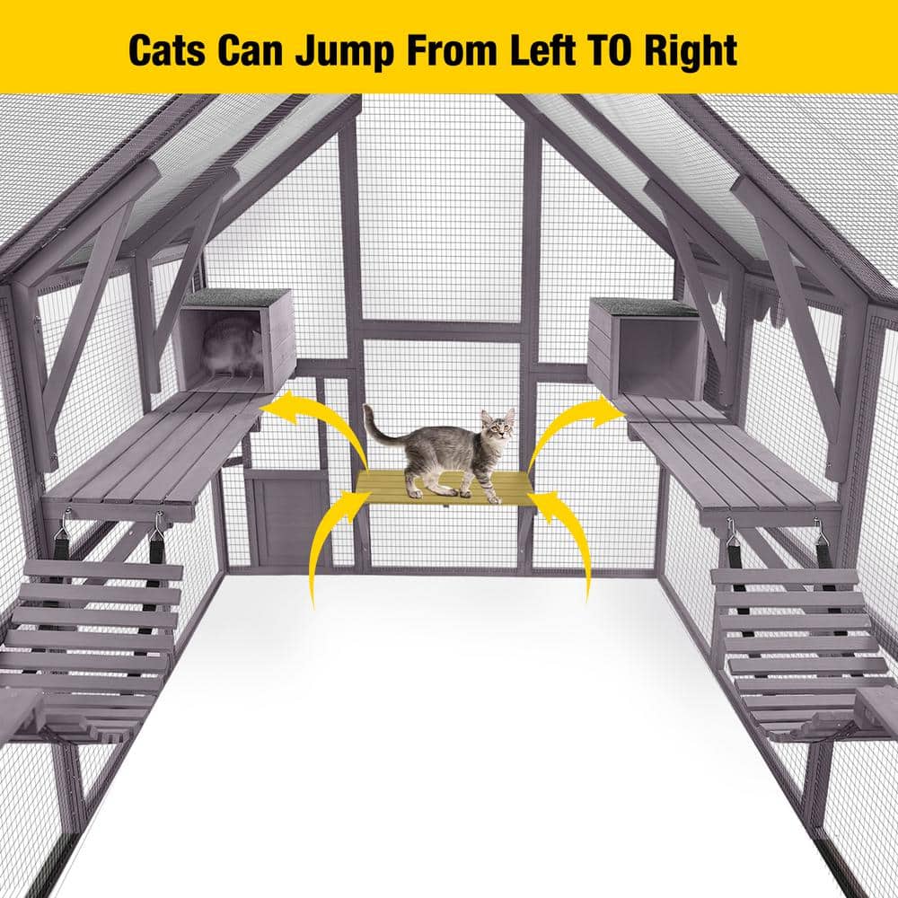 2026 aivituvin Recinto Exterior para Gatos – Gran Área de Juego para Gatos