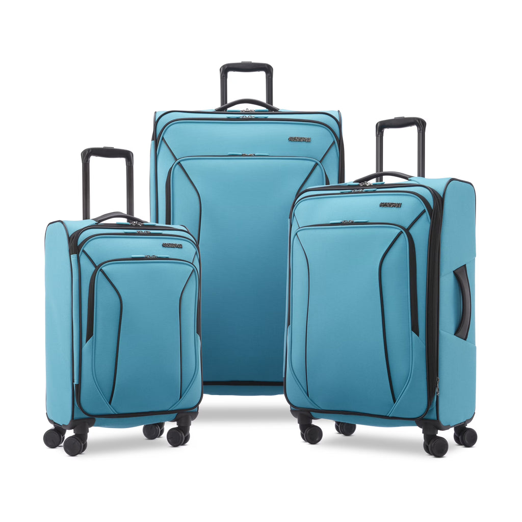 2026 NewAmerican Tourister X-Lite 3-Piece Luggage Set with Spinner Wheels - Light Grey