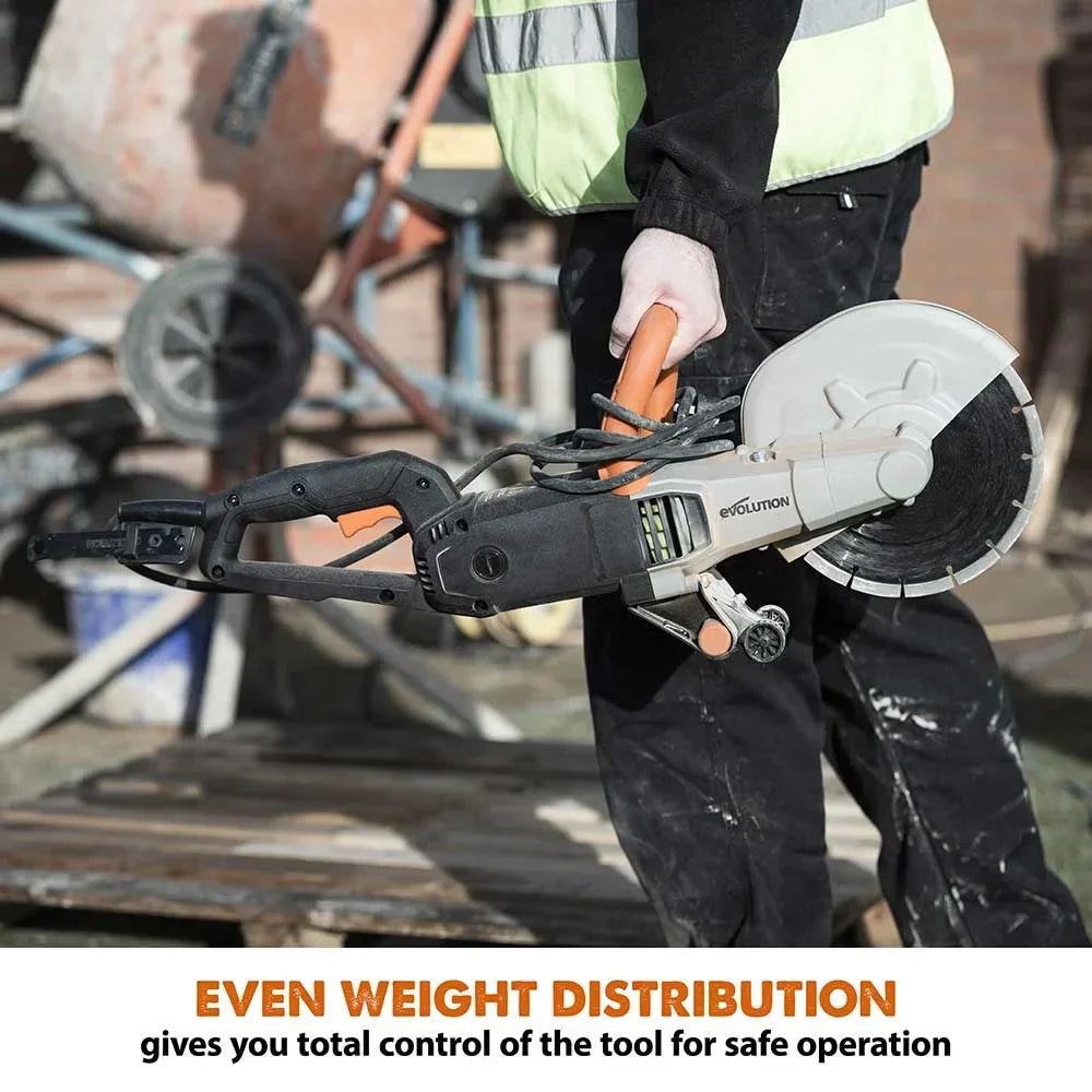 2026 NewEvolution Power Tools 9 in. Electric Concrete Saw