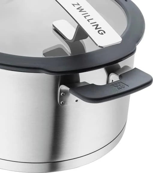 2026 ZWILLING SIMPLIFY 66870-005-0 Juego de 5 ollas de acero inoxidable, plata y negro