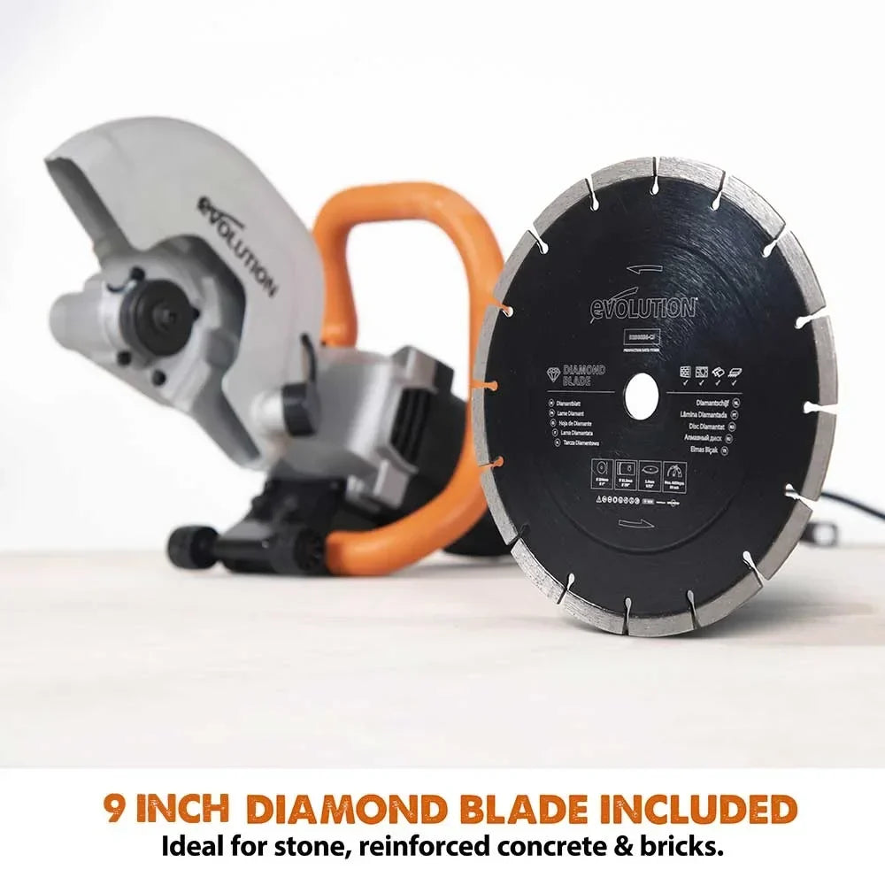 2026 NewEvolution Power Tools 9 in. Electric Concrete Saw