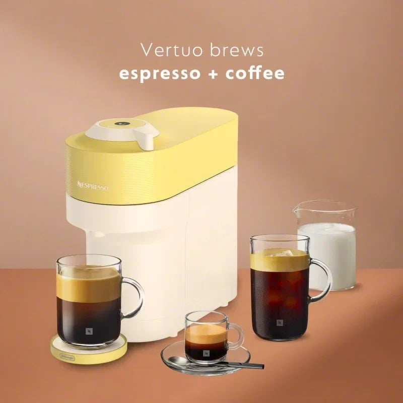 2026 NewNespresso Vertuo Pop+ Summer Limited Edition by De'Longhi, Pastel Yellow