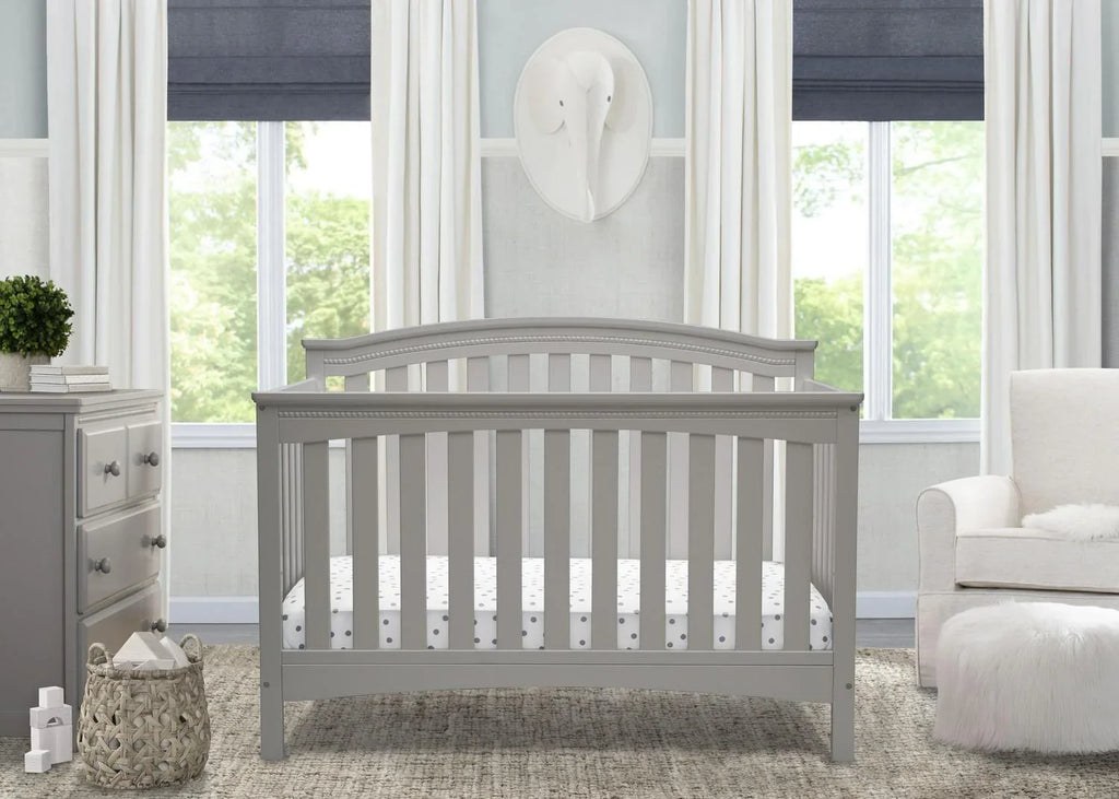2026 NewDelta Children Waverly 6-in-1 Convertible Baby Crib. Grey