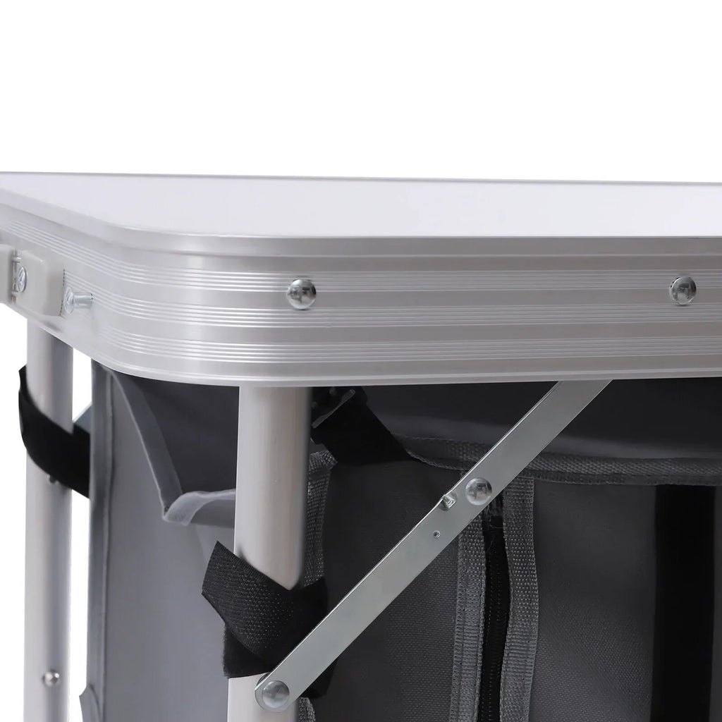 2026 NewFolding Camping Table Portable Aluminum Camping Table Height Adjustable Camping Cook Station for Indoor Outdoor