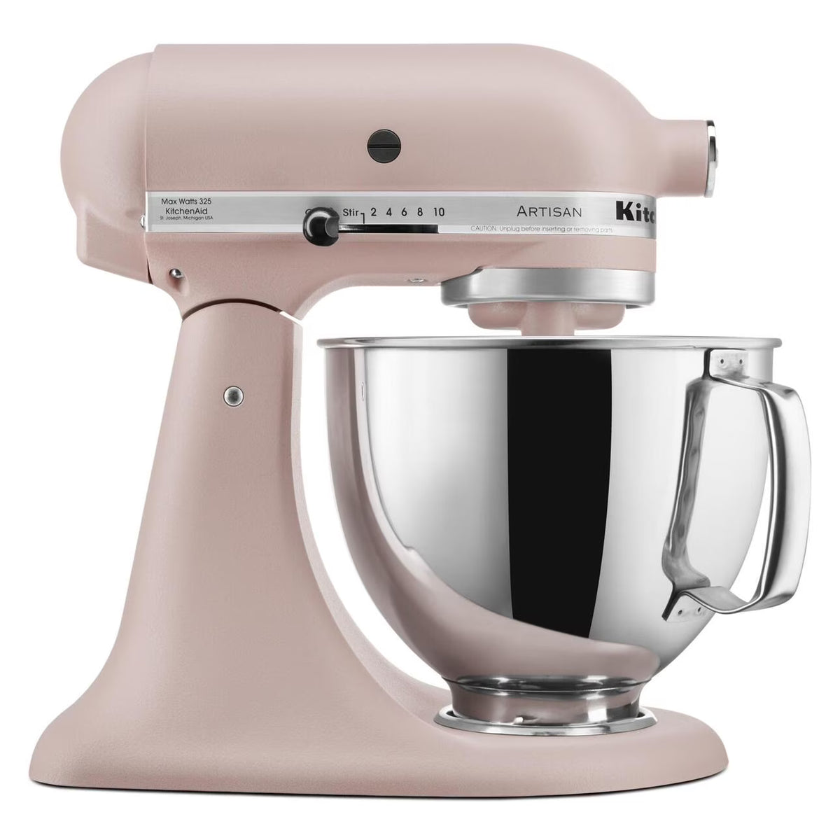 2026 NewKitchenAid Artisan Series 5-Quart Tilt-Head Stand Mixer, Feather Pink, KSM150PS