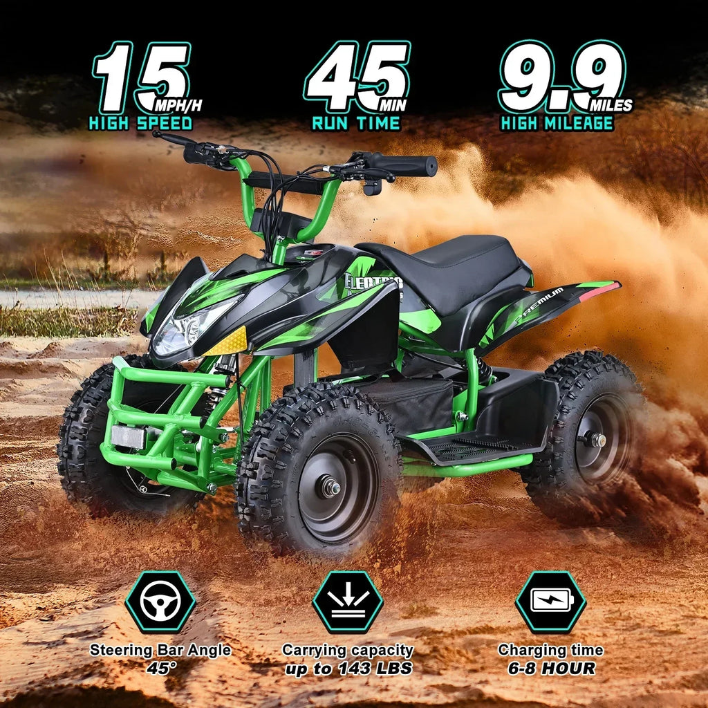 2026 NewAoemoe 500W Ride-On Racer �C 15mph Speed, 36V Battery, 45�C60 Min Play, Blue