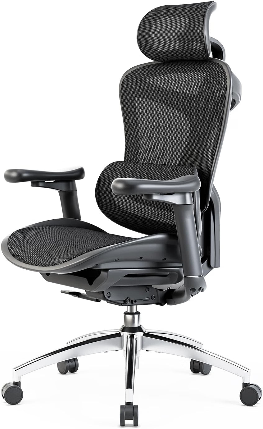 2026 SIHOO Doro C300 - Silla de Oficina ergonómica con reposabrazos Ultra Suaves en 3D, Soporte Lumbar dinámico para Silla de Oficina en casa, Respaldo Ajustable para Silla de Escritorio (Negro)