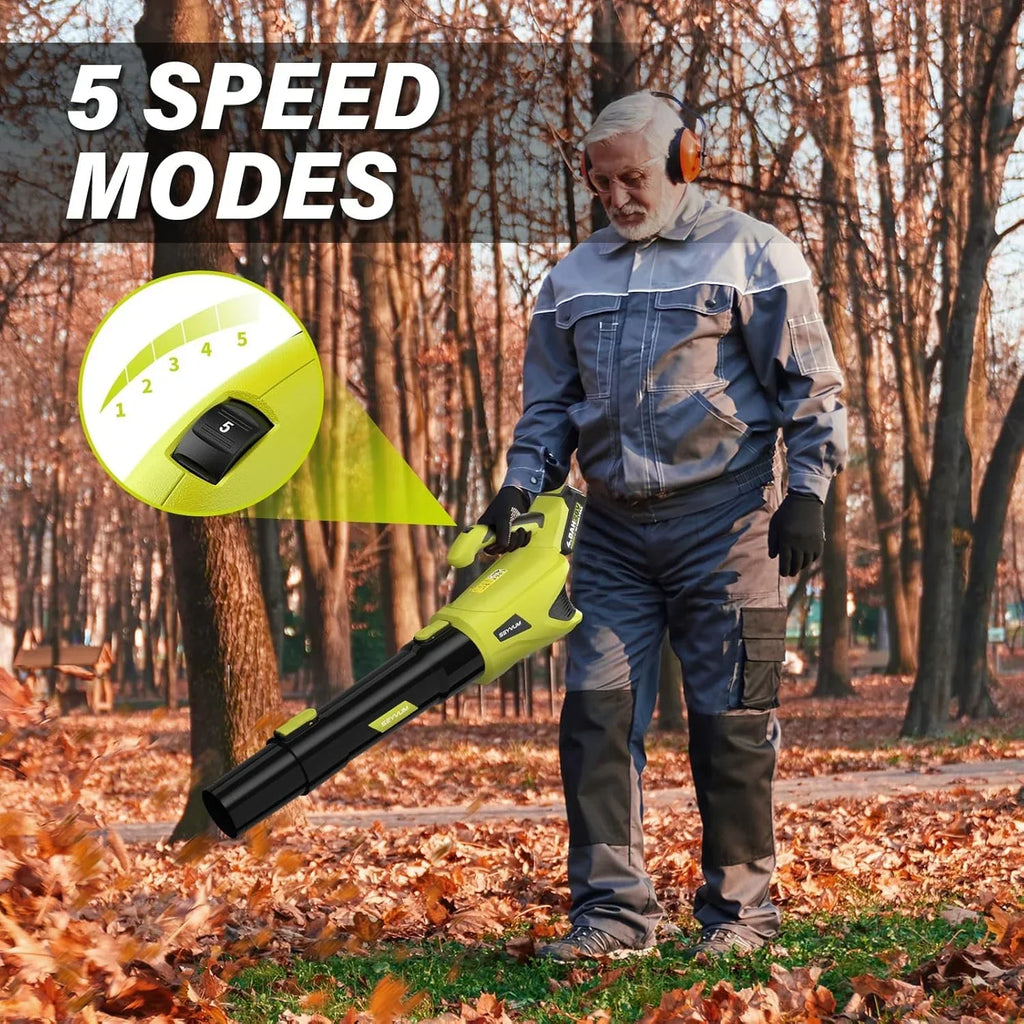 2026 New20V Cordless Lawn Care Combo Kit - 12" String Trimmer & Weed Trimmer with 6 Spool Lines, Electric Leaf Blower for Edging & Cleanup, 4.0Ah Battery & Charger