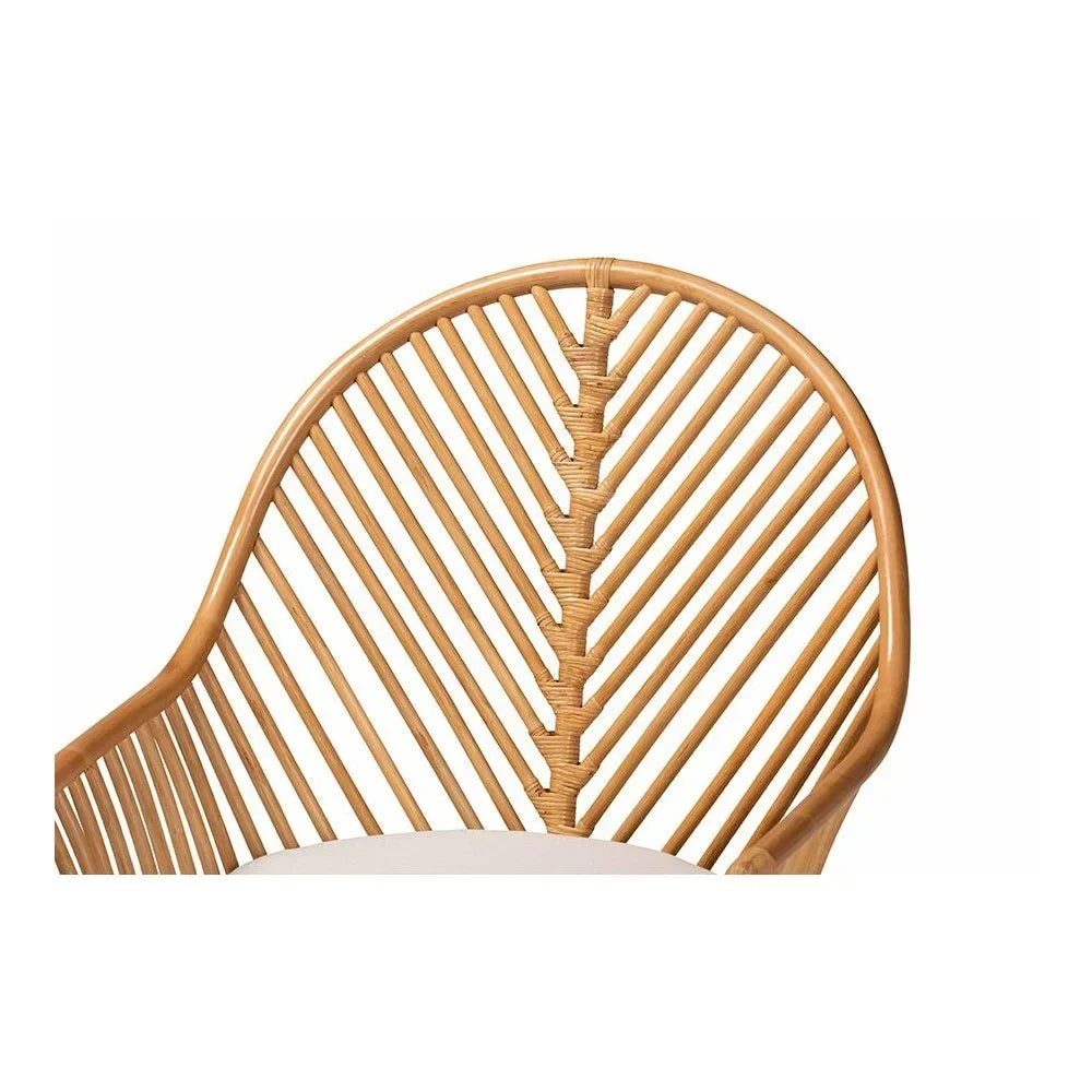 2026 Newbali & pari Lisabon Bohemian Light Honey Rattan Arm Chair