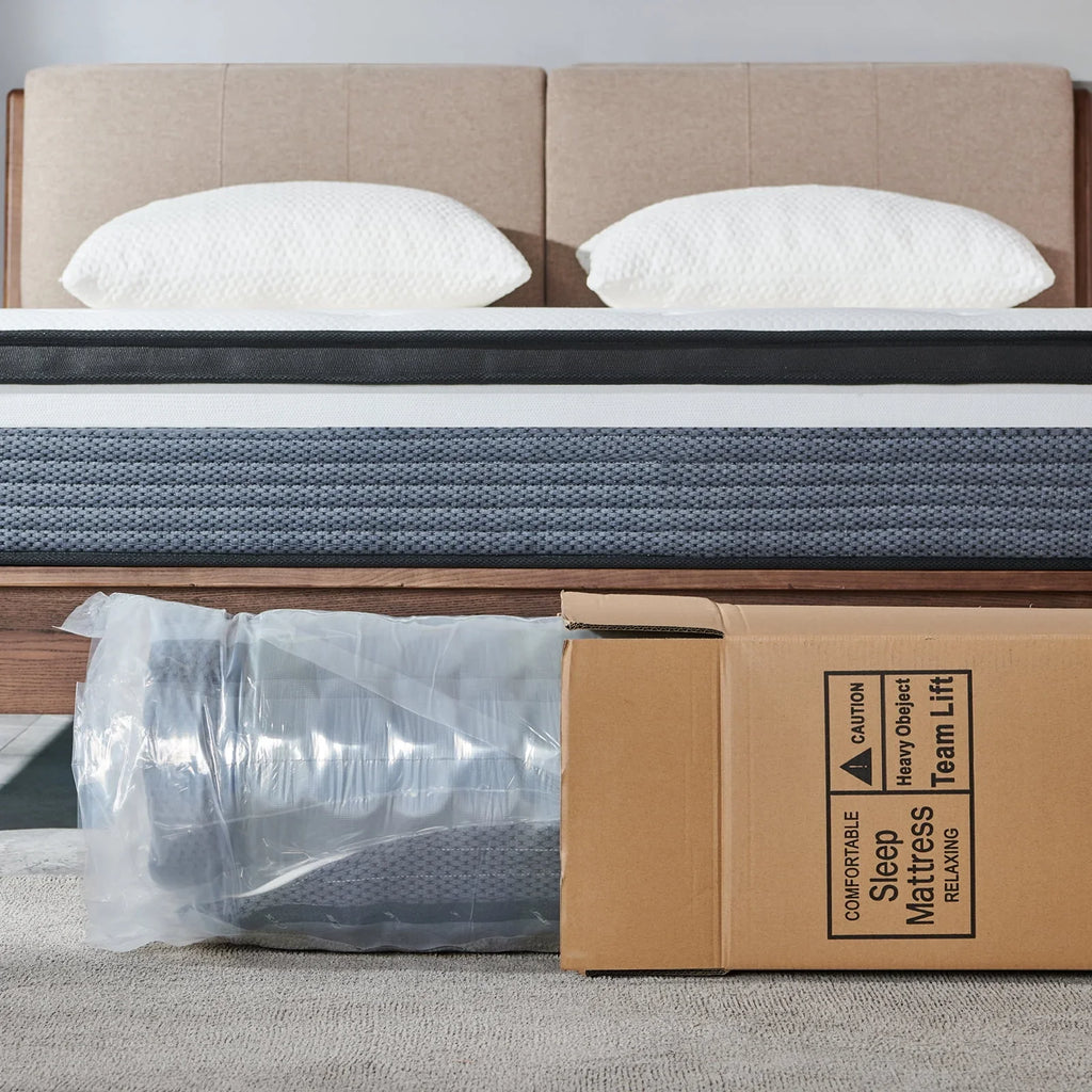 2026 NewQueen Mattress, JIAVA 12" Medium Memory Foam & Spring Hybrid Mattress, Support for Adult