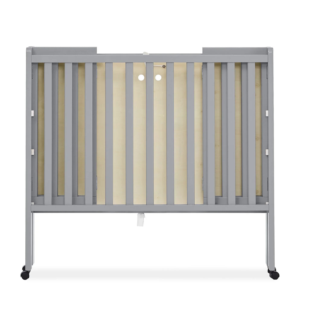 2026 NewDelta Children Lee Portable Folding Mini Crib with 1.5-Inch Mattress - Greenguard Gold Certified, Bianca White