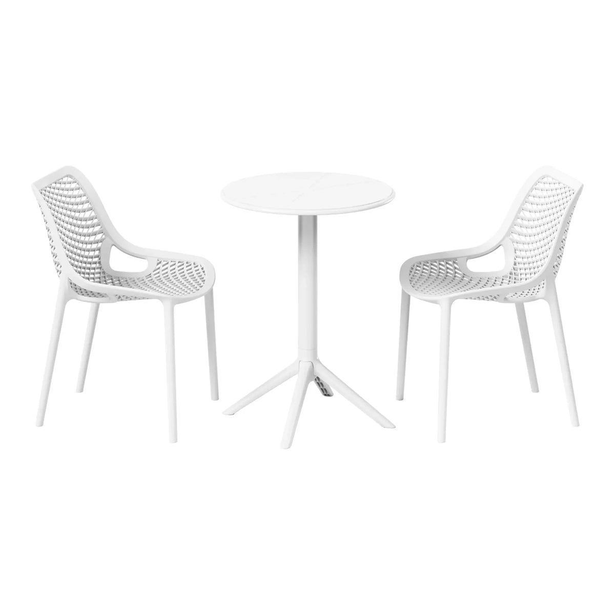 2026 NewWestinTrends Playa 3-Piece Outdoor Resin Patio Bistro Set with Stackable Patio Dining Side Chairs, Olive Green