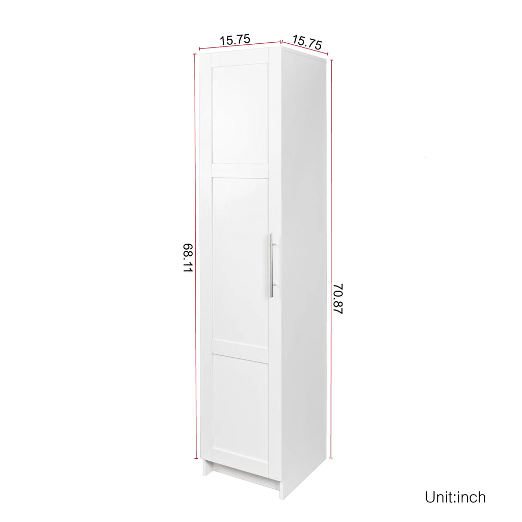 2026 NewSlim Tall Storage Cabinet,Pantry Cabinet with Doors Shelves Small Space for Kitchen Living Room Bathroom