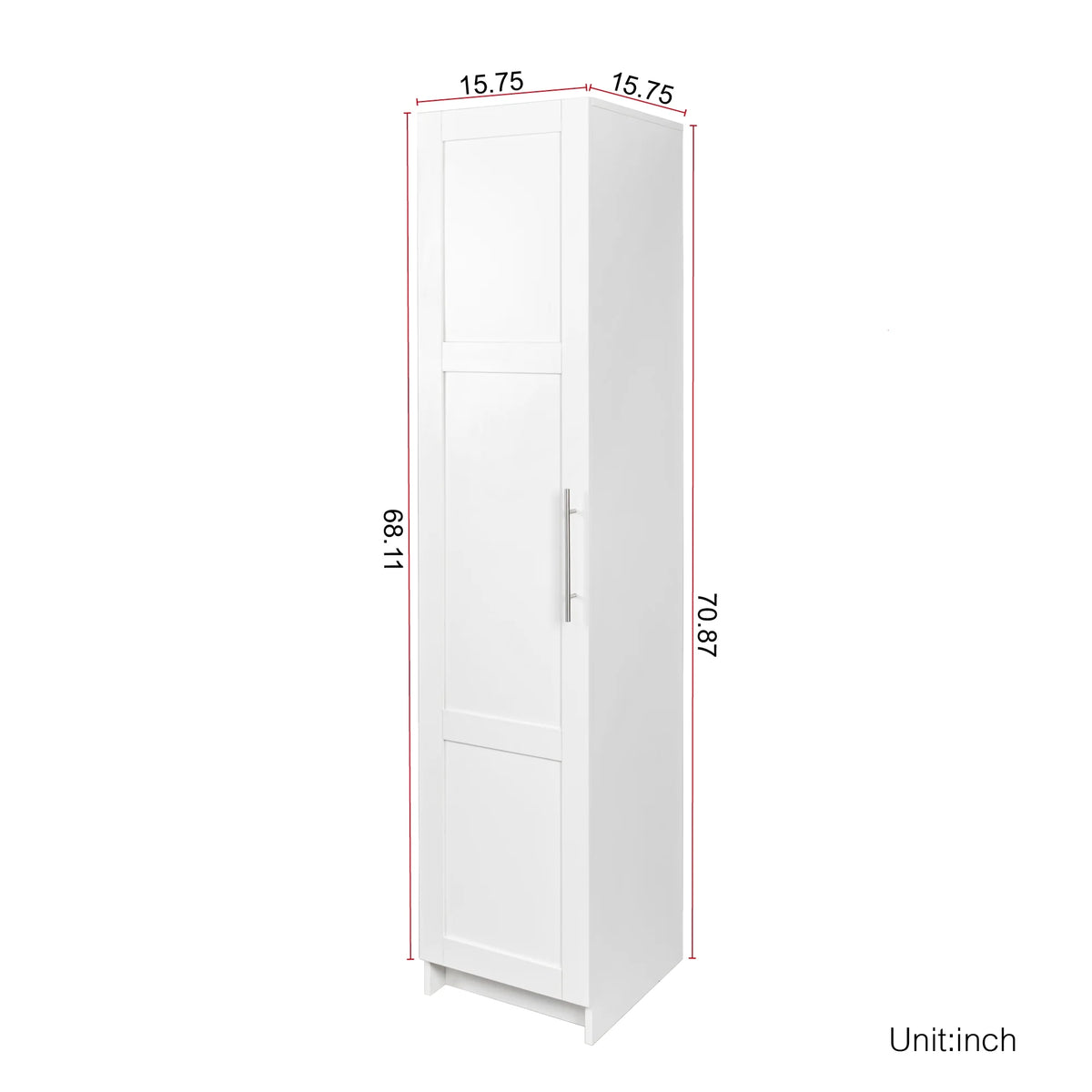 2026 NewSlim Tall Storage Cabinet,Pantry Cabinet with Doors Shelves Small Space for Kitchen Living Room Bathroom