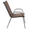 2026 NewBizChair 5 Pack Black Outdoor Stack Chair with Flex Comfort Material and Metal Frame