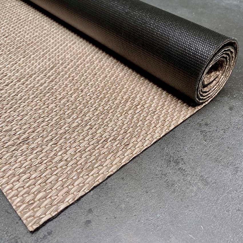 2026 Alfombra vinílica Premium de tejido trenzado de alta gama Marrón 200x290 cm