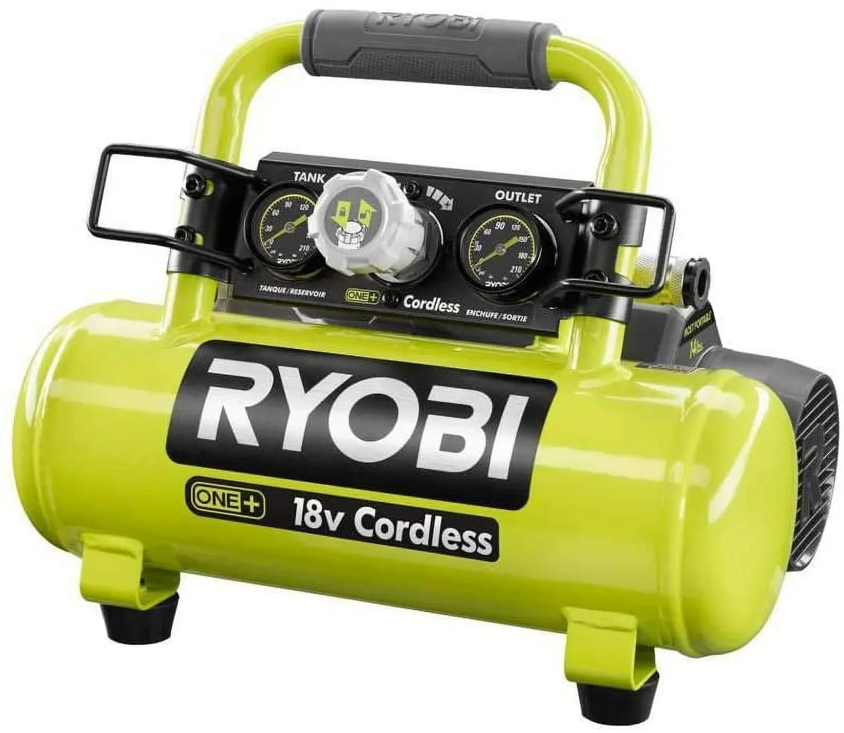 2026 NewRyobi 18-Volt ONE+ Cordless 1 Gal. Portable Air Compressor (Tool Only)