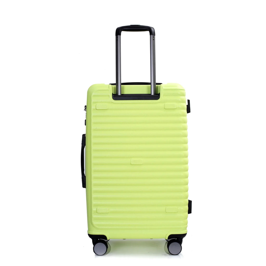 2026 NewPAPROOS 3-Piece Luggage Set (20''/24''/28''), Hardshell Lightweight Suitcase with USB Port and Side Hooks, Travel Luggage with TSA-Lock, Hardside Rolling Luggage for School, Travel, Pink