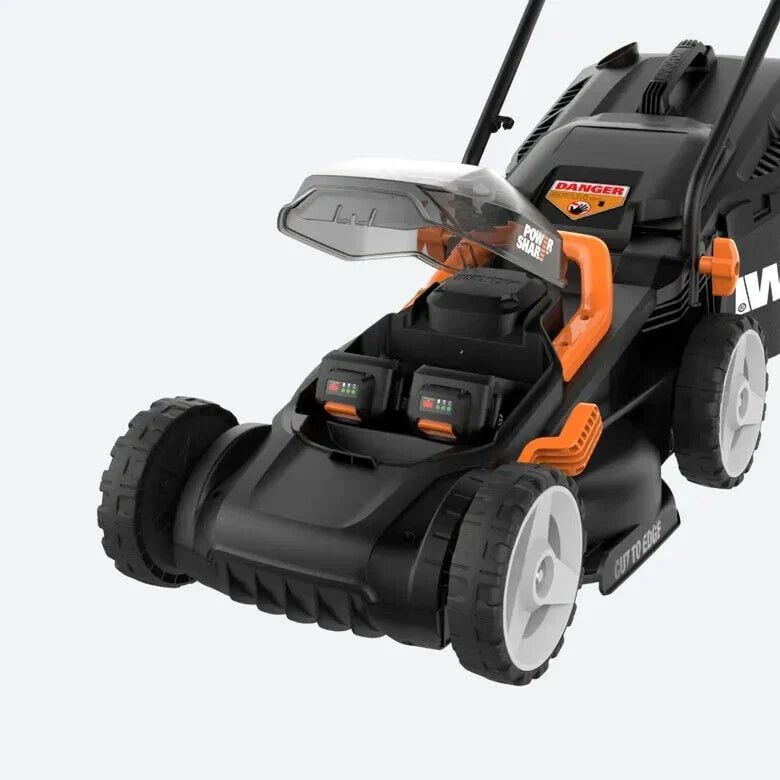 2026 NewWorx WG779 40V Power Share 4.0Ah 14" Cordless Lawn Mower (Battery and Charger Included)