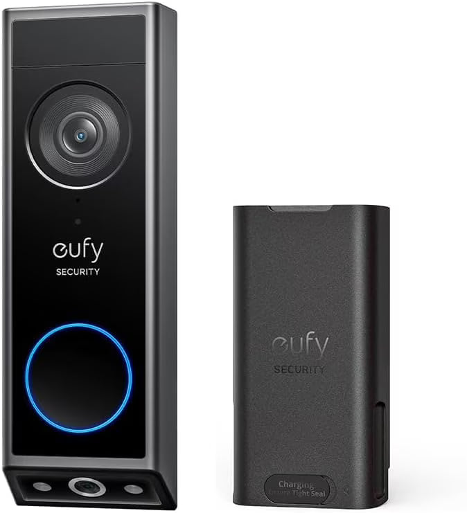 2026 Neweufy Security Video Doorbell E340, Dual Cameras with Delivery Guard, 2K Camera
