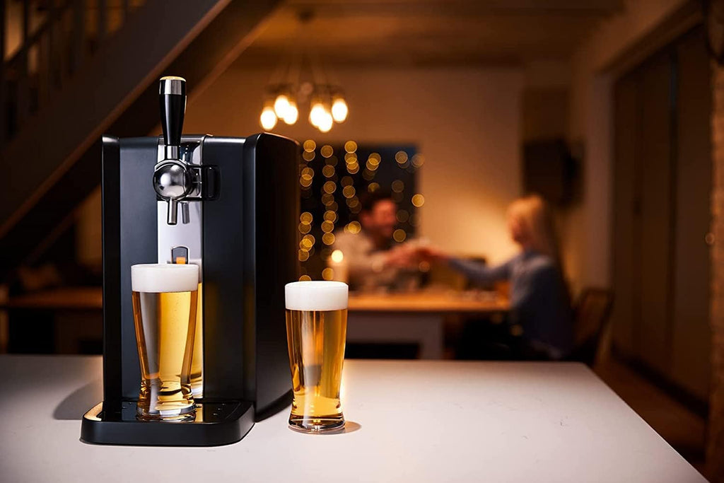 2026 Dispensador de barril Perfect Draft HD 3720/26 de 6 litros | Cerveza de barril, depósito de 5 € incluido (Becks Pils)