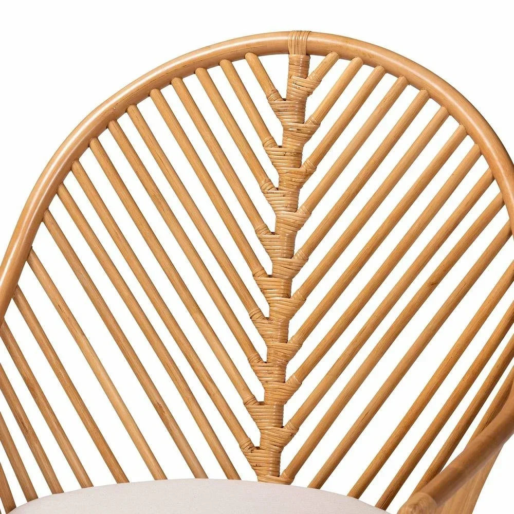 2026 Newbali & pari Lisabon Bohemian Light Honey Rattan Arm Chair