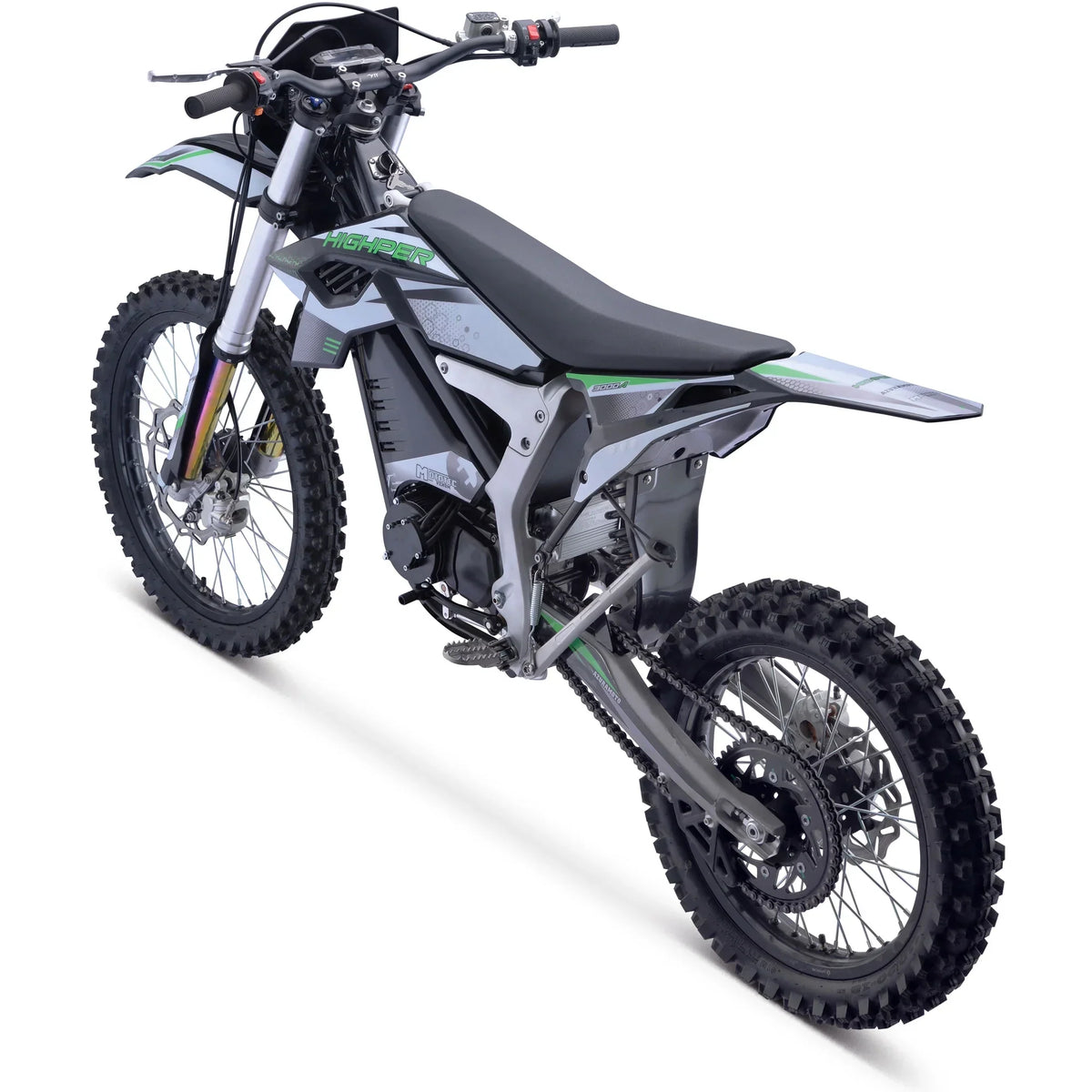 2026 NewMotoTec Venom 72v 12000w Electric Dirt Bike White