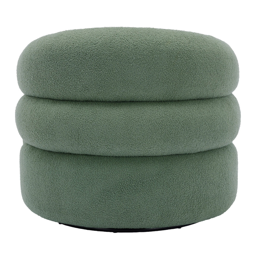 2026 New360" Swivel Accent Chair for Living Room, Boucle Barrel Armchair Single Sofa Chair Reading Chair, Sage Green