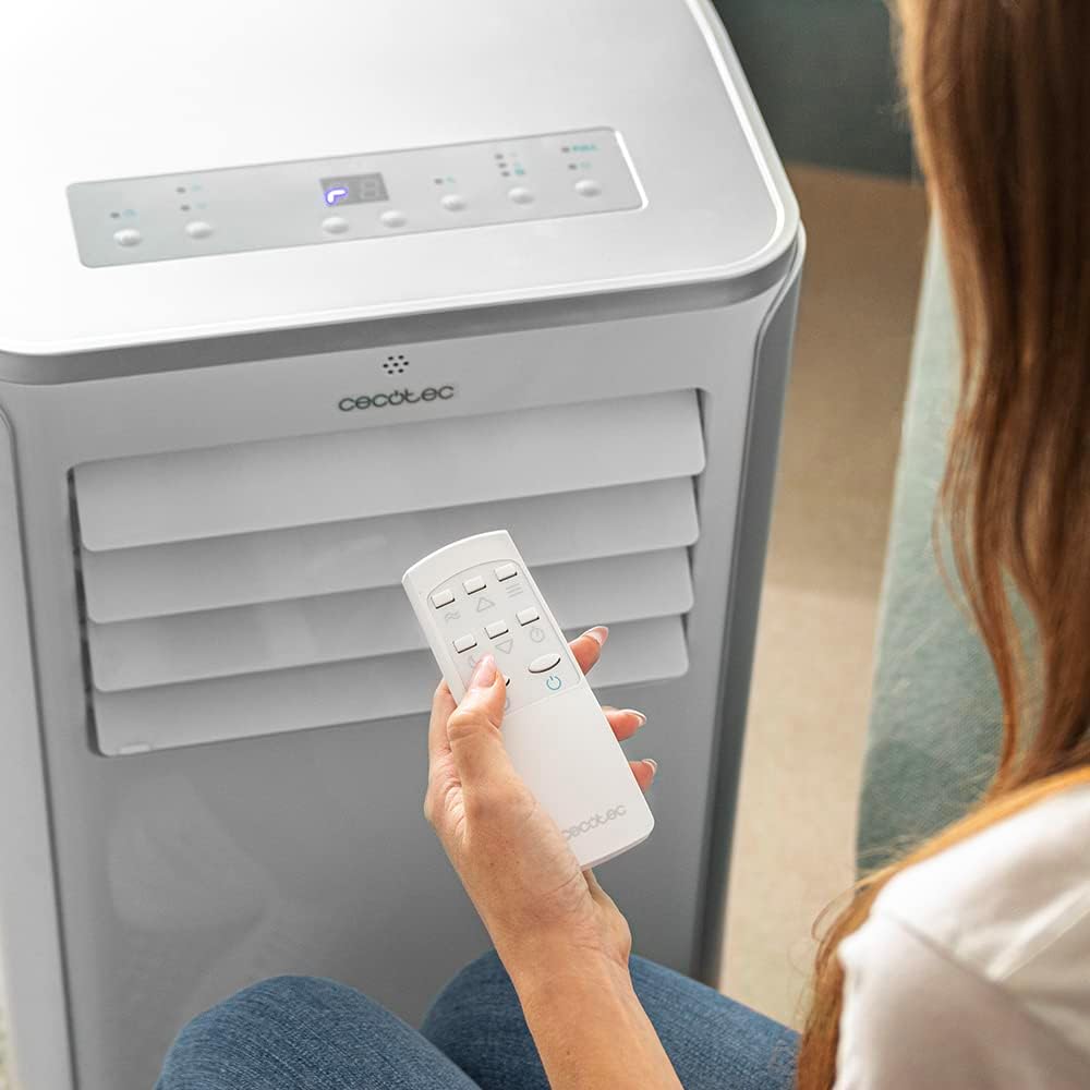 2026 Cecotec Aire Acondicionado Portátil con Mando a Distancia ForceClima 9100. 9000 BTU, Bajo Consumo, Pantalla LED, 4 Modos, 2 Velocidades, Cobertura 20-25m2