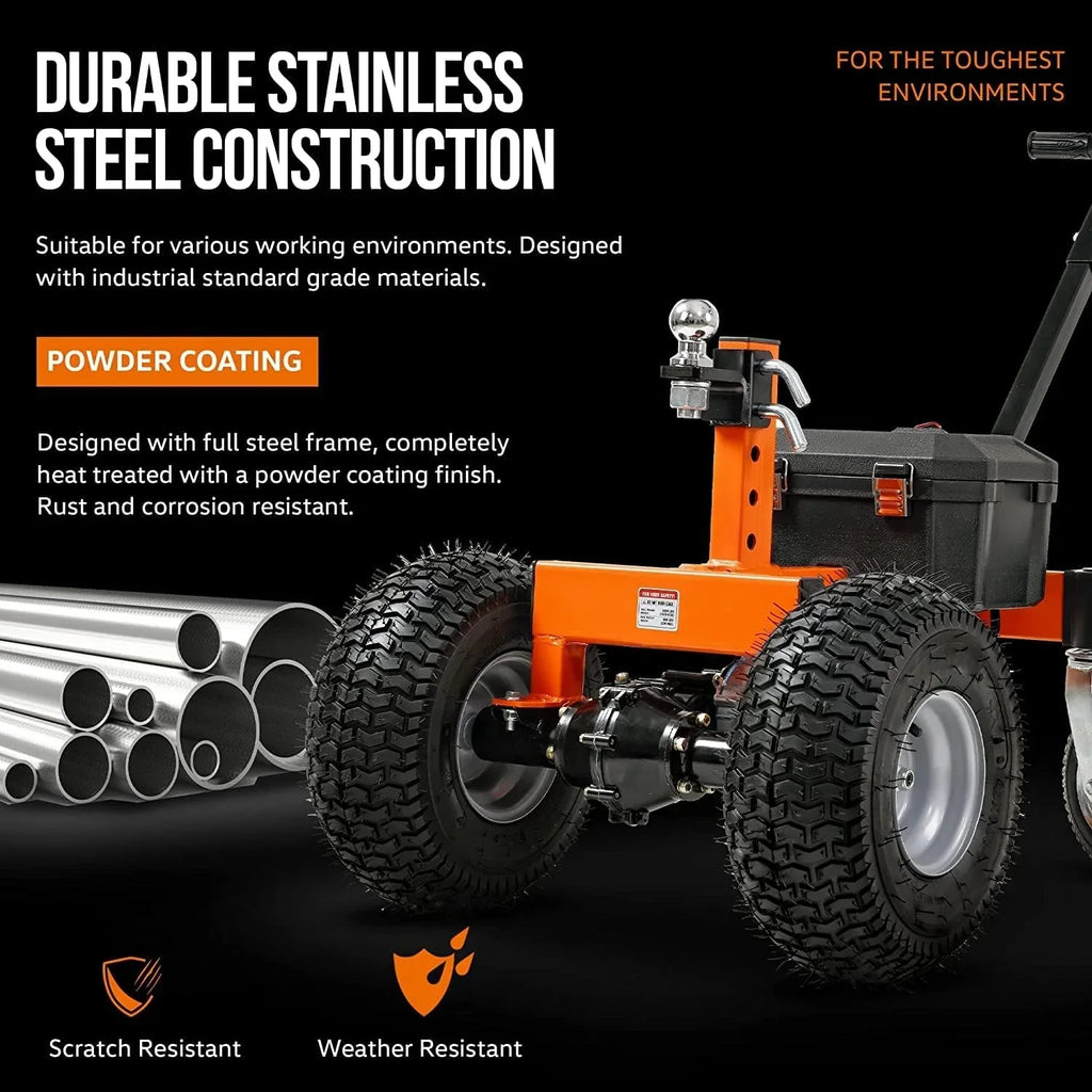 2026 NewSuperHandy Motorized Trailer Dolly with Tow Tires - 24V, 3600 lbs Towing Capacity, 600 lbs Tongue Weight
